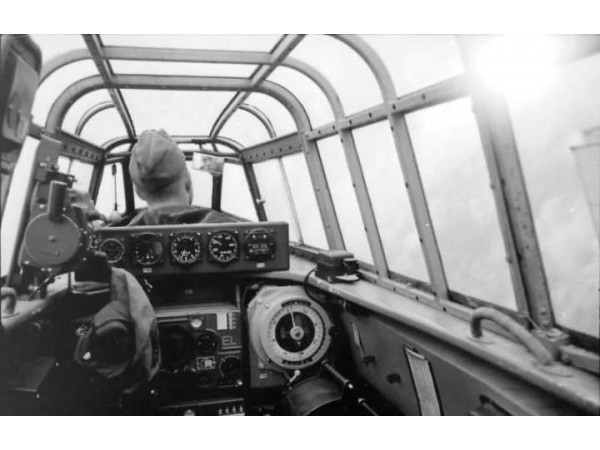 WWII German Luftwaffe aircraft cockpit Me110 metal frame 