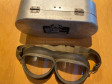 WWII German Luftwaffe Model 295 Windschutzbrille Flying Goggles aluminium storage case