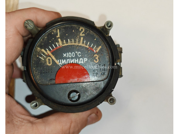 WWII Russian aircraft engine cylinder thermometer Ilyushin Il-2 Ilyushin Il-10