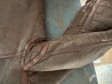 WWII WWII RAF Irvin sheepskin flying jacket with a very unusual hood and an original size label.