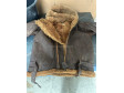 WWII WWII RAF Irvin sheepskin flying jacket with a very unusual hood and an original size label.