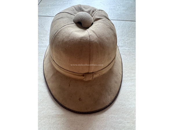 WWII German Waffen SS FIRST PATTERN TROPICAL PITH HELMET  Tropenhelm